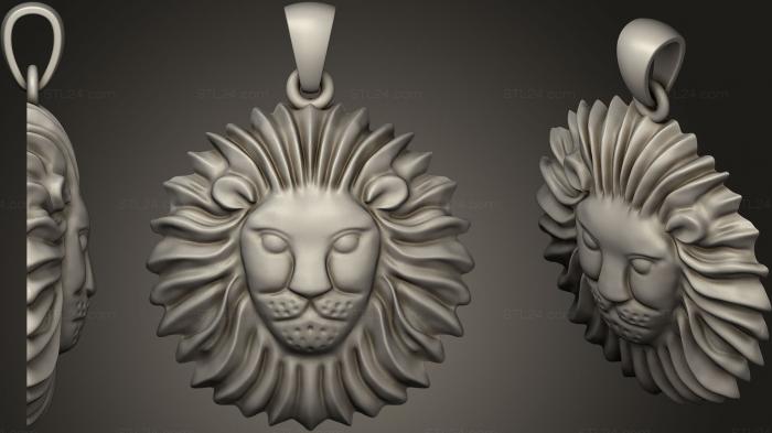 Lion head pendant